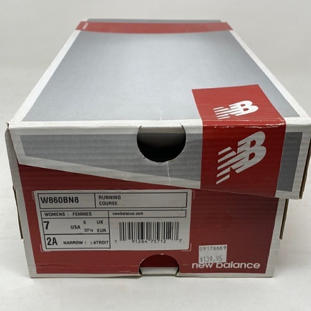 New Balance W860BN8 Womens Distance Seaspray/Pigment/Energy Lime Sneaker… - Picture 7 of 8